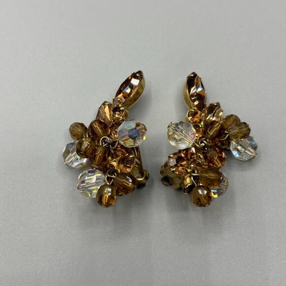 Verified D&E Juliana Topaz, Crystal and Aurora Borealis Necklace and Earrings - Picture 10 of 12